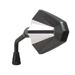 Specchietto Chaft Omologato Reversibile Glory Nero Bianco IN399