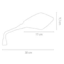 Specchietto Chaft Omologato Ventura Carbon Sinistro IN1007