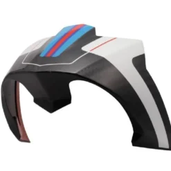 Spoiler Posteriore Ls2 In Carbonio Blu Rosso Per Casco Thunder C FF805