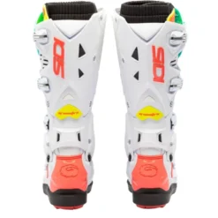 Stivali Moto Sidi Crossfire 3 Srs Bianco Verde Arancio