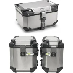 Tris Valigie Givi Trekker Outback Evo OBKE58A con Coppia Valigie Givi OBKE4837APACK2