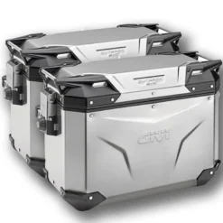 Tris Valigie Givi Trekker Outback Evo OBKE58A con Coppia Valigie Givi OBKE4837APACK2