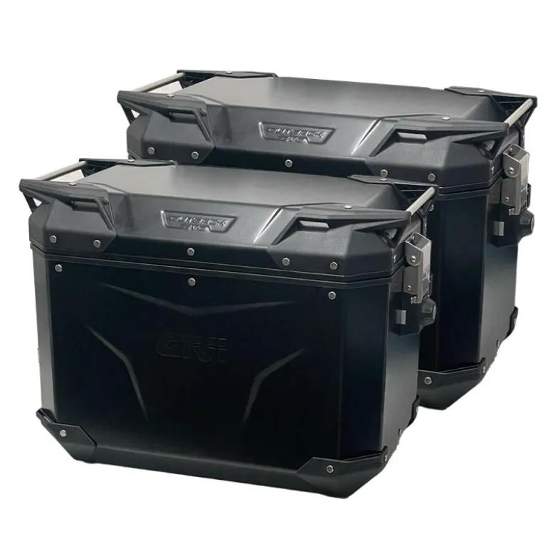 Tris Valigie Givi Trekker Outback Evo OBKE58B con Coppia Valigie Givi OBKE48BPACK2