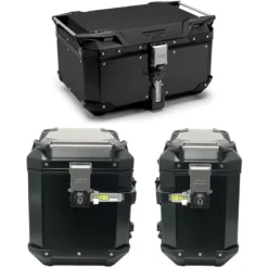 Tris Valigie Givi Trekker Outback Evo OBKE58B con Coppia Valigie Givi OBKE4837BPACK2