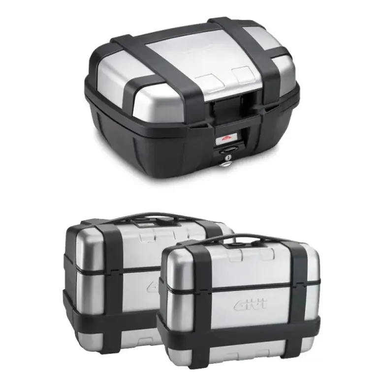 Tris Valigie Givi Trekker TRK52N con Coppia Valigie Givi TRK33N + TRK46N