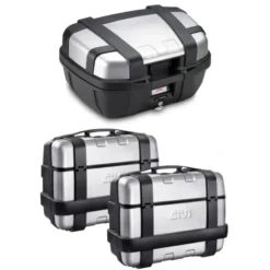 Tris Valigie Givi Trekker TRK52N con Coppia Valigie Givi TRK33PACK2