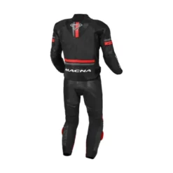 Tuta Divisa In Pelle Macna Diabro Nero Rosso