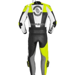 Tuta Divisa In Pelle Spidi Dp-Progressive Touring Nero Giallo Fluo