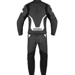 Tuta Divisa In Pelle Spidi Laser Touring Bianco Nero