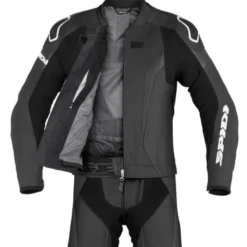Tuta Divisa In Pelle Spidi Laser Touring Nero