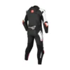 Tuta Intera In Pelle Macna Blitz 1pc Nero Rosso