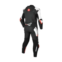 Tuta Intera In Pelle Macna Blitz 1pc Nero Rosso