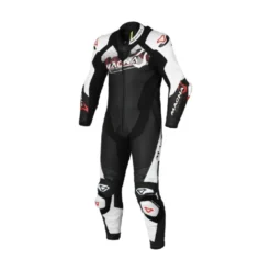 Tuta Intera In Pelle Macna Blitz 1pc Nero Rosso