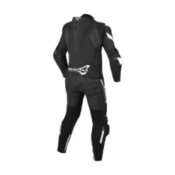 Tuta Intera In Pelle Macna Chromiq 1pc Nero Bianco