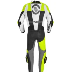 Tuta Intera In Pelle Spidi Dp-Progressive Perforated Pro Nero Giallo Fluo