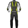 Tuta Intera In Pelle Spidi Sport Warrior Perforated Pro Nero Giallo Fluo