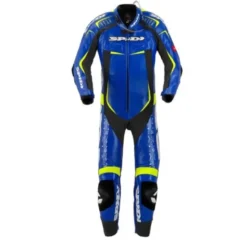 Tuta Intera In Pelle Spidi Track Wind Replica Evo Blu Nero