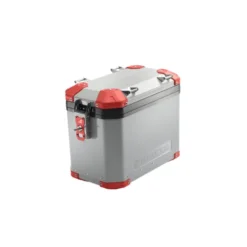 Valigia Laterale MyTech Model-x 39 Litri Grigio Angolari Rossi