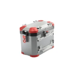 Valigia Laterale MyTech Model-x 39 Litri Grigio Angolari Rossi