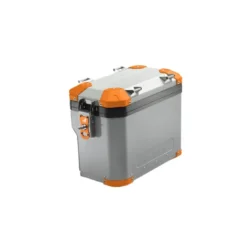 Valigia Laterale Scaricata MyTech Model-x 32 Litri Grigio Angolari Arancioni