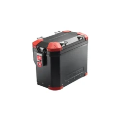 Valigia Laterale Scaricata MyTech Model-x 32 Litri Nero Angolari Rossi