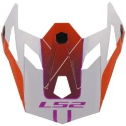 Visiera Spoiler Estensibile Ls2 Per Casco X-force MX703 Arancione