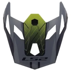Visiera Spoiler Estensibile Ls2 Per Casco X-force MX703 Grigio Giallo