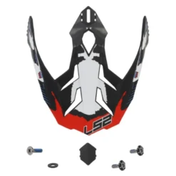Visiera Spoiler Ls2 Explorer MX701 Matt Red