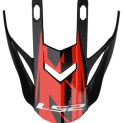 Visiera Spoiler Ls2 Fast Evo MX437 Black Red