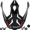 Visiera Spoiler Ls2 Per Casco Explorer MX701 Rosso Nero