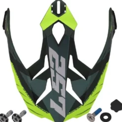 Visiera Spoiler Ls2 Per Casco Explorer MX701 Verde Giallo