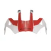 Visiera Spoiler Ls2 Per Casco Pioneer MX702 Bianco Blu Rosso