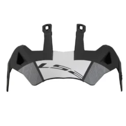 Visiera Spoiler Ls2 Per Casco Pioneer MX702 Bianco Nero Opaco