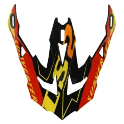 Visiera Spoiler Ls2 Subverter Evo MX700 Black Yellow Red