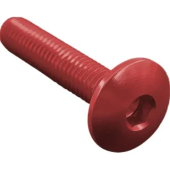 Vite Testa Bombata Erg. Cl 002 M8 L. 40 Testa D16 Ergal (7075 T6) Rosso 002M8040ROS Lightech