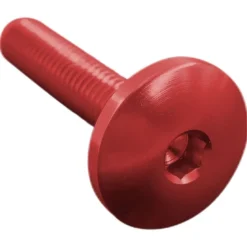 Vite Testa Bombata Erg. Cl 003 M6 L. 35 Testa D17 Ergal (7075 T6) Rosso 003M6035ROS Lightech