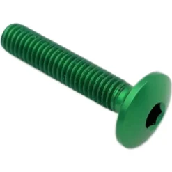Vite Testa Bombata Erg. Cl 002 M6 L. 15 Testa D14 Ergal (7075 T6) Verde 002M6015VER Lightech